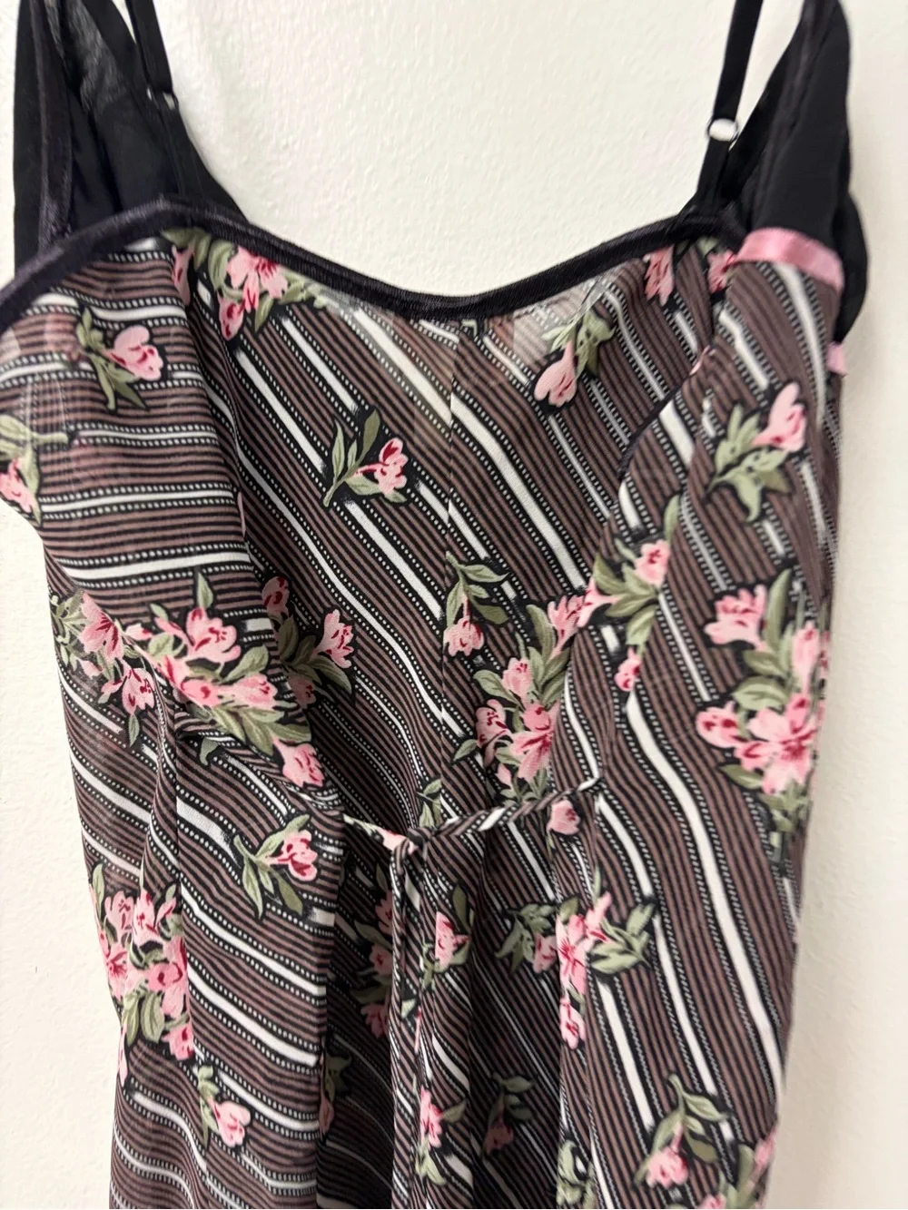 Vintage Intimately Floral Floral‎ Chemise Slip Size Medium